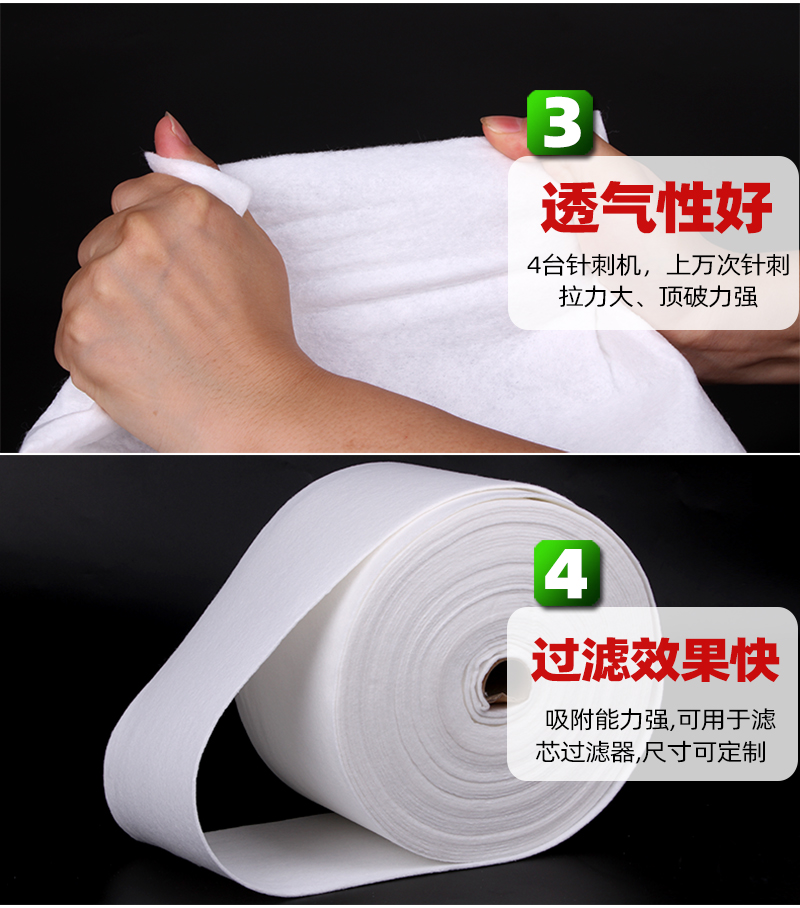 濾芯針刺棉4大品質(zhì)賣點