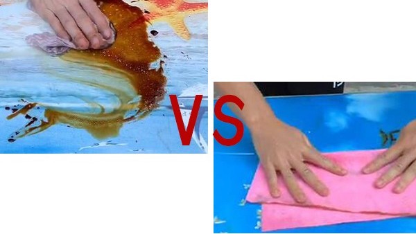 椰殼抹布vs普通抹布